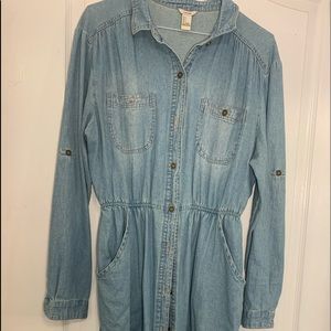 Jean Button Up Dress